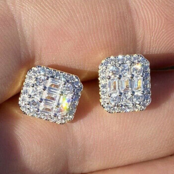 NEW 925 sterling silver stud earrings - Picture 3 of 5